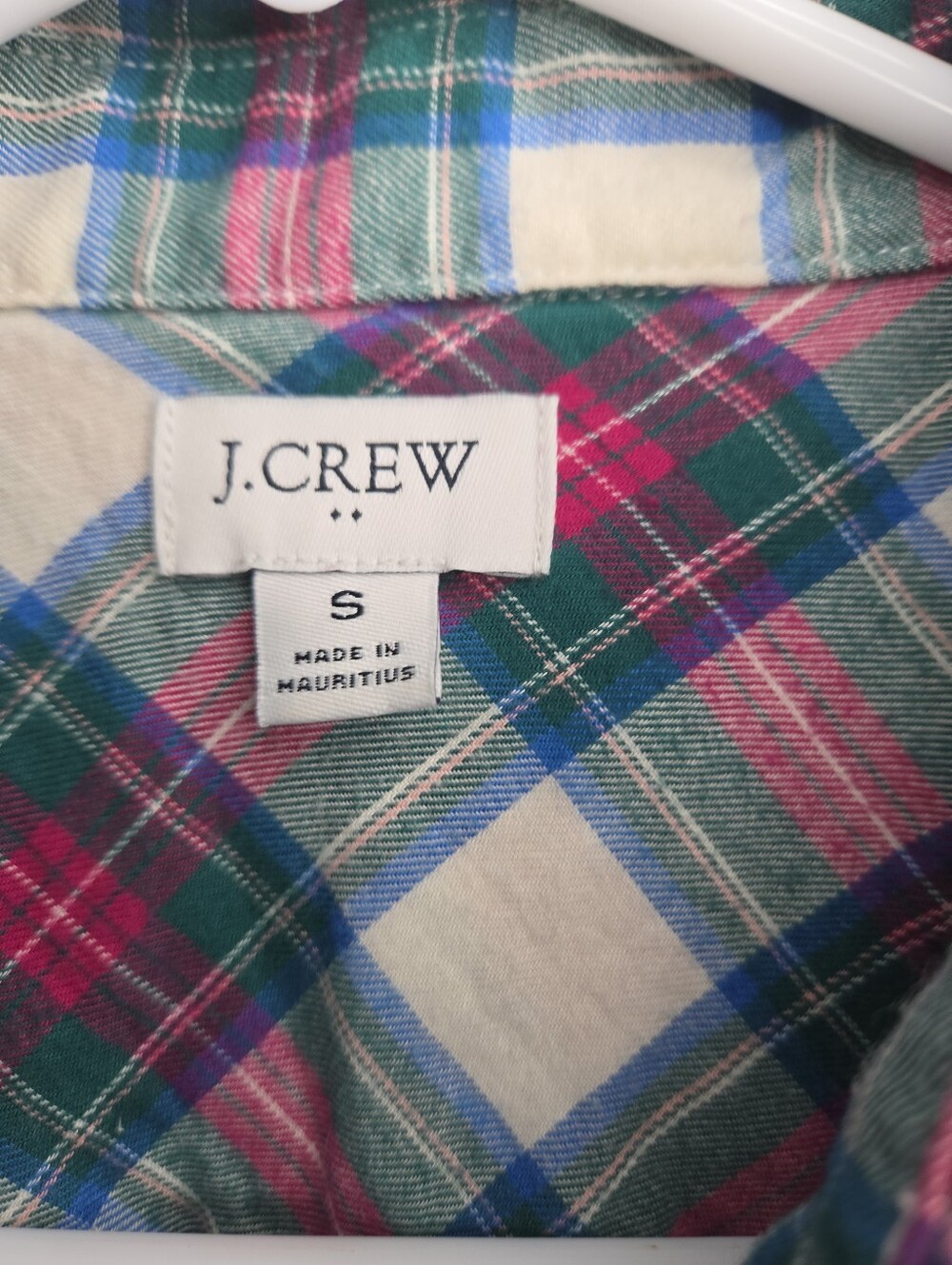 Women's J Crew Button Down Flannel Shirt Sz Small - Picture 6 of 8